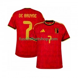 Günstige Fußball Trikotsatz Belgien de bruyne 7 Herren Heimtrikot World Cup 2026 Kurzarm