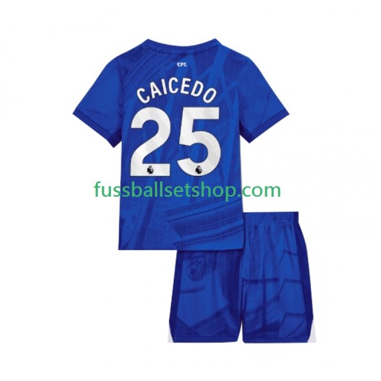 Günstige Fußball Trikotsatz Chelsea Moises Caicedo 25 Kinder Heimtrikot 2025-2026 Kurzarm