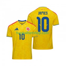 Günstige Fußball Trikotsatz Kolumbien James Rodriguez 10 Herren Heimtrikot World Cup 2026 Kurzarm