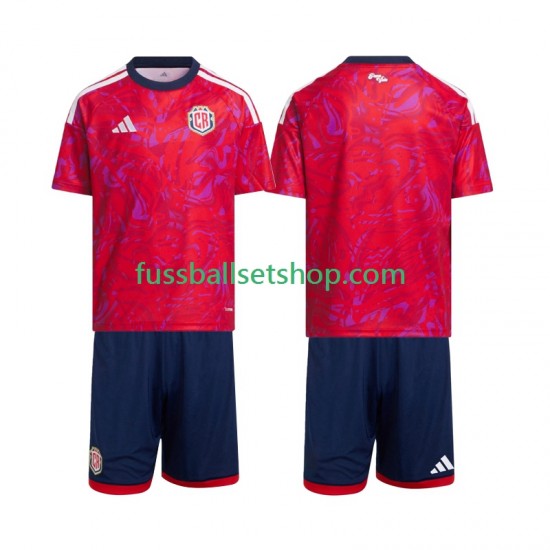Günstige Fußball Trikotsatz Costa Rica Kinder Heimtrikot 2026 Kurzarm