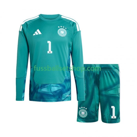 Günstige Fußball Trikotsatz Deutschland Manuel Neuer 1 Torwart Kinder Heimtrikot World Cup 2026 Langarm