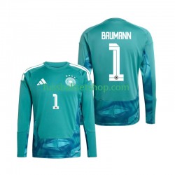 Günstige Fußball Trikotsatz Deutschland Oliver Baumann 1 Torwart Herren Heimtrikot World Cup 2026 Langarm