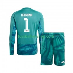 Günstige Fußball Trikotsatz Deutschland Oliver Baumann 1 Torwart Kinder Heimtrikot World Cup 2026 Langarm