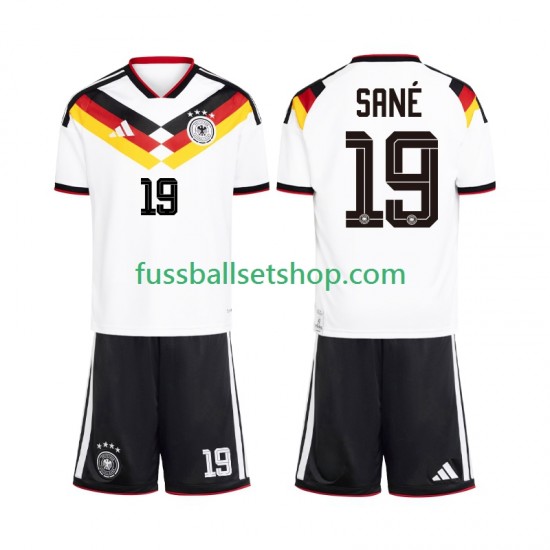 Günstige Fußball Trikotsatz Deutschland Leroy Sane 19 Kinder Heimtrikot World Cup 2026 Kurzarm