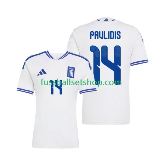 Günstige Fußball Trikotsatz Griechenland Vangelis Pavlidis 14 Herren Heimtrikot 2026 Kurzarm
