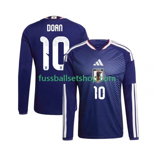 Günstige Fußball Trikotsatz Japan Ritsu Doan 10 Herren Heimtrikot World Cup 2026 Langarm