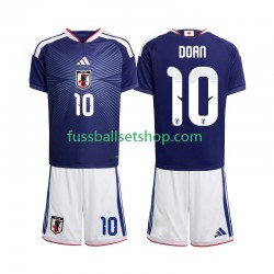 Günstige Fußball Trikotsatz Japan Ritsu Doan 10 Kinder Heimtrikot World Cup 2026 Kurzarm