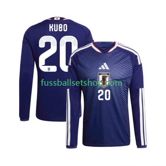 Günstige Fußball Trikotsatz Japan Kubo 20 Herren Heimtrikot World Cup 2026 Langarm