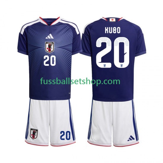 Günstige Fußball Trikotsatz Japan Kubo 20 Kinder Heimtrikot World Cup 2026 Kurzarm