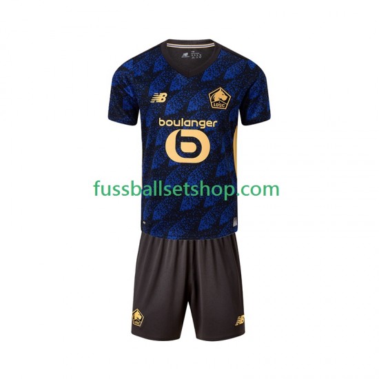 Günstige Fußball Trikotsatz OSC Lille Kinder Ausweichtrikot 2025-2026 Kurzarm