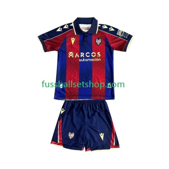Günstige Fußball Trikotsatz Levante Kinder Heimtrikot 2025-2026 Kurzarm
