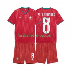 Günstige Fußball Trikotsatz Portugal Bruno Fernandes 8 Kinder Heimtrikot World Cup 2026 Kurzarm
