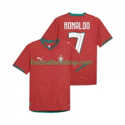 Günstige Fußball Trikotsatz Portugal Cristiano Ronaldo 7 Herren Heimtrikot World Cup 2026 Kurzarm