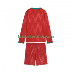 Günstige Fußball Trikotsatz Portugal Kinder Heimtrikot World Cup 2026 Langarm