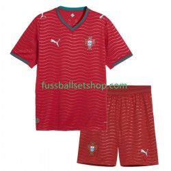 Günstige Fußball Trikotsatz Portugal Kinder Heimtrikot World Cup 2026 Kurzarm