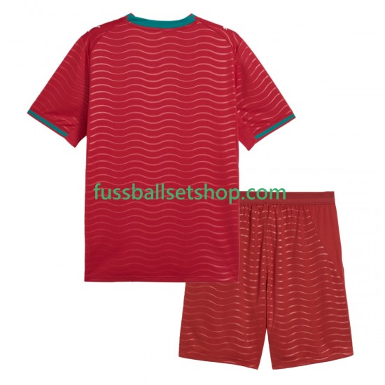 Günstige Fußball Trikotsatz Portugal Kinder Heimtrikot World Cup 2026 Kurzarm