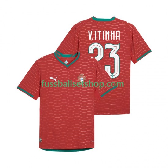 Günstige Fußball Trikotsatz Portugal Vitinha 23 Herren Heimtrikot World Cup 2026 Kurzarm