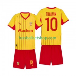 Günstige Fußball Trikotsatz RC Lens Florian Thauvin 10 Kinder Heimtrikot 2025-2026 Kurzarm