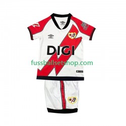 Günstige Fußball Trikotsatz Rayo Vallecano Kinder Heimtrikot 2025-2026 Kurzarm