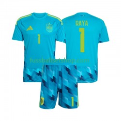 Günstige Fußball Trikotsatz Spanien David Raya 1 Torwart Kinder Heimtrikot World Cup 2026 Kurzarm
