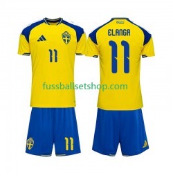 Günstige Fußball Trikotsatz Schweden Anthony Elanga 11 Kinder Heimtrikot 2026 Kurzarm