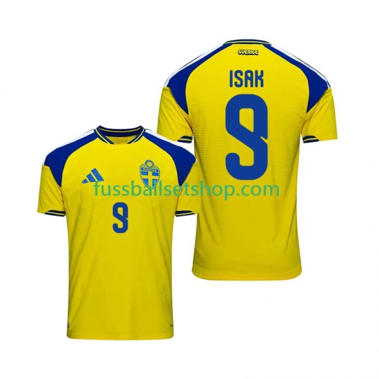 Günstige Fußball Trikotsatz Schweden Isak 9 Herren Heimtrikot 2026 Kurzarm