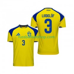 Günstige Fußball Trikotsatz Schweden Victor Lindelof 3 Herren Heimtrikot 2026 Kurzarm