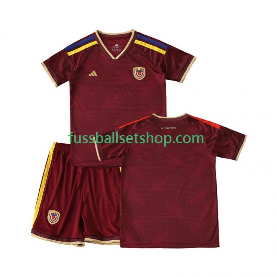 Günstige Fußball Trikotsatz Venezuela Kinder Heimtrikot 2026 Kurzarm