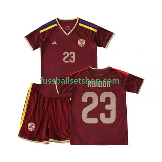 Günstige Fußball Trikotsatz Venezuela Salomon Rondon 23 Kinder Heimtrikot 2026 Kurzarm