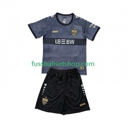 Günstige Fußball Trikotsatz VfB Stuttgart Kinder Ausweichtrikot 2025-2026 Kurzarm