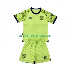 Günstige Fußball Trikotsatz West Ham United Torwart Kinder Heimtrikot 2025-2026 Kurzarm