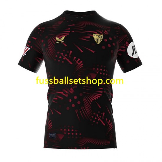 Günstige Fußball Trikotsatz FC Sevilla Herren Ausweichtrikot 2024-2025 Kurzarm