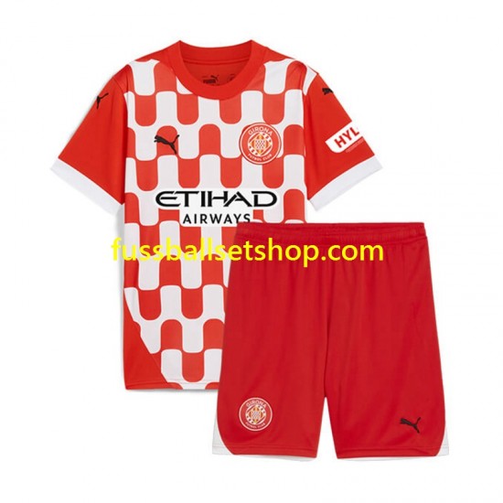 Günstige Fußball Trikotsatz Girona Kinder Heimtrikot 2024-2025 Kurzarm