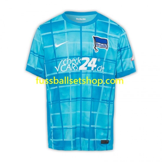 Günstige Fußball Trikotsatz Hertha BSC Herren Ausweichtrikot 2024-2025 Kurzarm