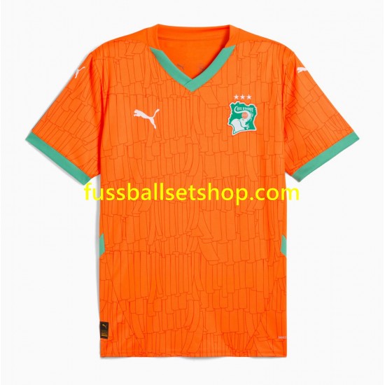 Günstige Fußball Trikotsatz Elfenbeinküste Herren Heimtrikot 2025 Kurzarm