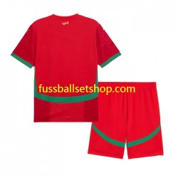 Günstige Fußball Trikotsatz Marokko Kinder Heimtrikot 2024 Kurzarm