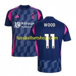 Günstige Fußball Trikotsatz Nottingham Forest Chris Wood 11 Herren Auswärtstrikot 2024-2025 Kurzarm
