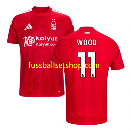 Günstige Fußball Trikotsatz Nottingham Forest Chris Wood 11 Herren Heimtrikot 2024-2025 Kurzarm