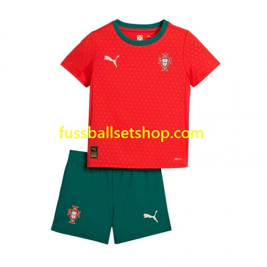 Günstige Fußball Trikotsatz Portugal Kinder Heimtrikot 2025 Kurzarm