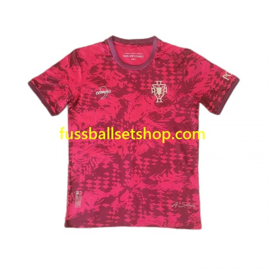 Günstige Fußball Trikotsatz Portugal Special Edition Herren Heimtrikot Kurzarm