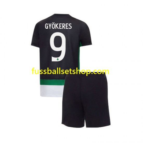 Günstige Fußball Trikotsatz Sporting CP Gyokeres 9 Kinder Heimtrikot 2024-2025 Kurzarm