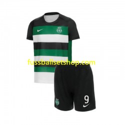 Günstige Fußball Trikotsatz Sporting CP Gyokeres 9 Kinder Heimtrikot 2024-2025 Kurzarm