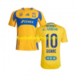 Günstige Fußball Trikotsatz UANL Tigres Gignac 10 Herren Heimtrikot 2024-2025 Kurzarm