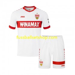 Günstige Fußball Trikotsatz VfB Stuttgart Kinder Heimtrikot 2024-2025 Kurzarm