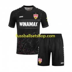 Günstige Fußball Trikotsatz VfB Stuttgart Kinder Ausweichtrikot 2024-2025 Kurzarm