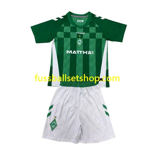 Günstige Fußball Trikotsatz Werder Bremen Kinder Heimtrikot 2024-2025 Kurzarm