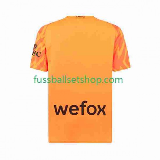 Günstige Fußball Trikotsatz AC Mailand Torwart Herren Auswärtstrikot 2023-2024 Kurzarm