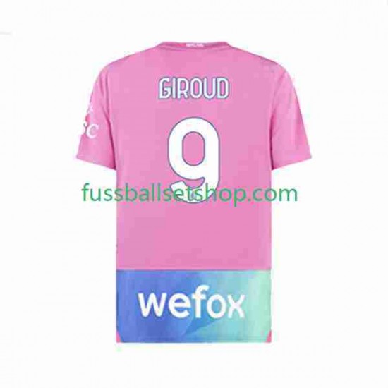 Günstige Fußball Trikotsatz AC Mailand Olivier Giroud 9 Herren Ausweichtrikot 2023-2024 Kurzarm
