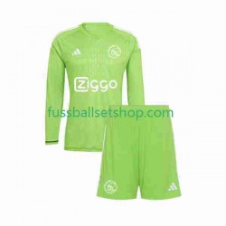 Günstige Fußball Trikotsatz Ajax Amsterdam Torwart Kinder Heimtrikot 2023-2024 Langarm