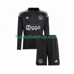 Günstige Fußball Trikotsatz Ajax Amsterdam Torwart Kinder Ausweichtrikot 2023-2024 Langarm